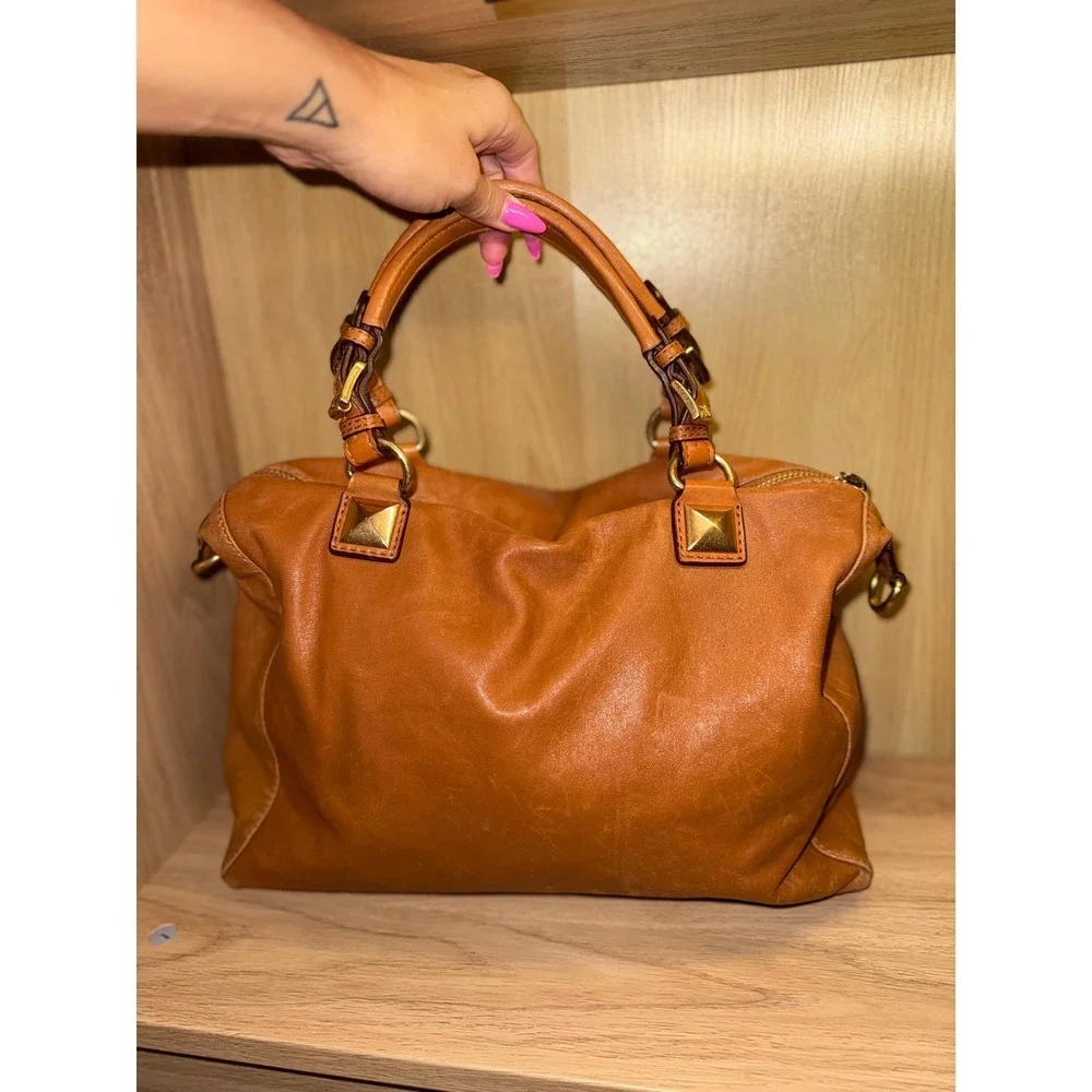 Michael Kors Brown Leather Satchel